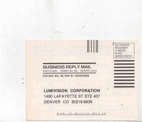 Lumivision laserdisc - lumivision,
